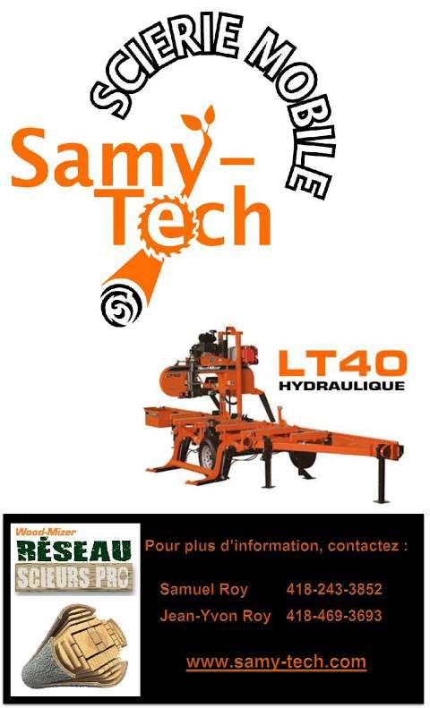 Scierie mobile Samy-Tech Inc